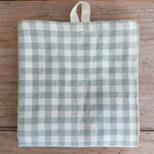 Green Gingham Tea Towel