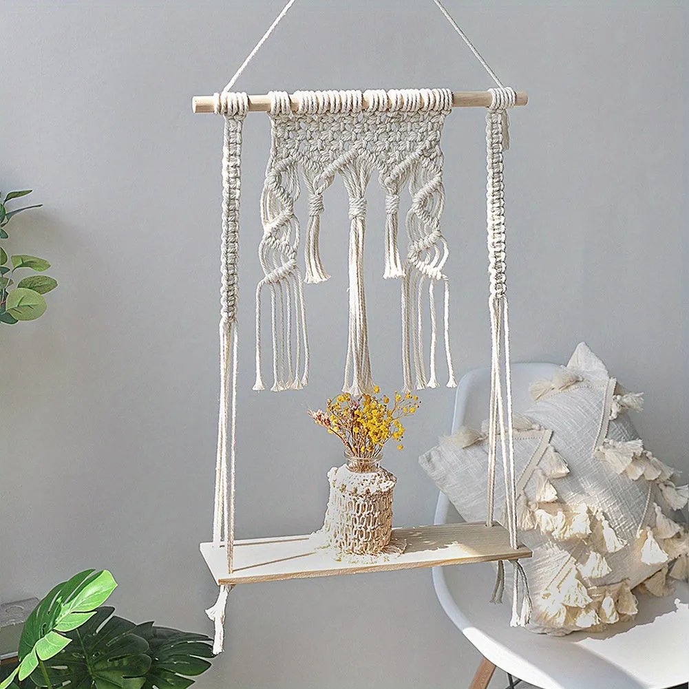 Handmade Macrame Wall Hanging Plant Decor for Indoor  Outdoor