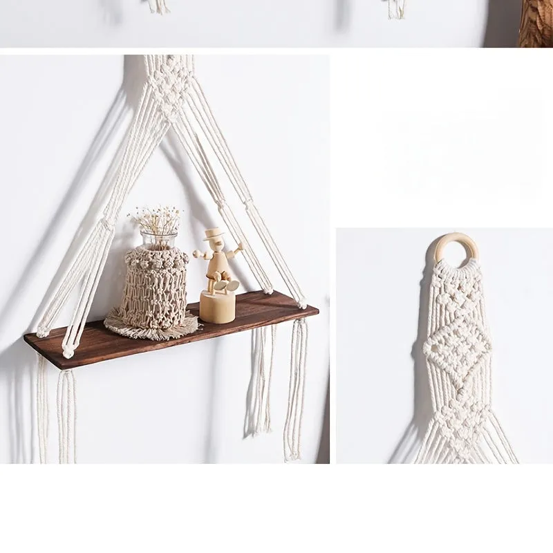 Handmade Macrame Wall Hanging Plant Decor for Indoor  Outdoor