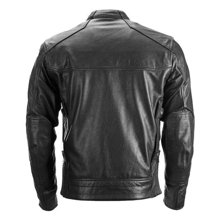 Highway 21 Gunner Men's Black Leather Jacket