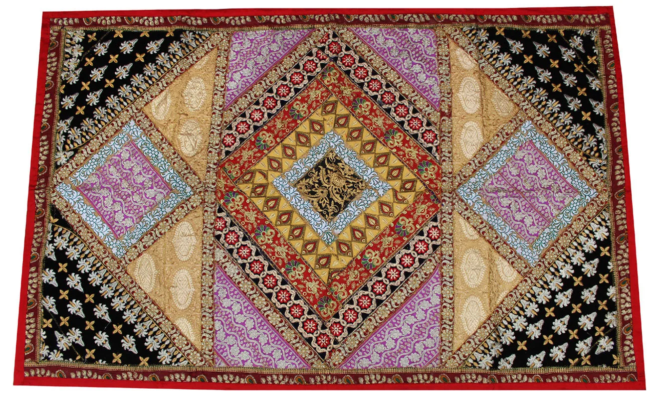 Indian Wall Hanging Handmade Tapestry Ethnic Decor India (60 x 39 inches)