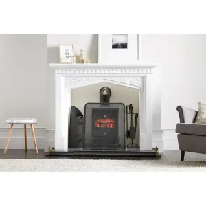 Inglenook Fire 100 Fender Length 87cm Depth 37cm Extends To 149cm