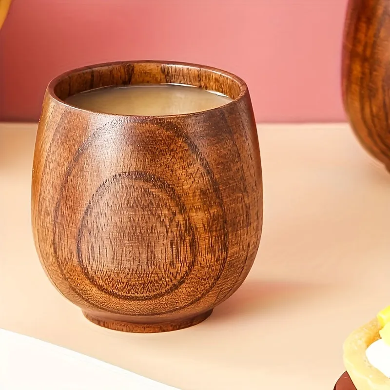 Japanese Style Wooden Tea Cup for Stylish Home Decor