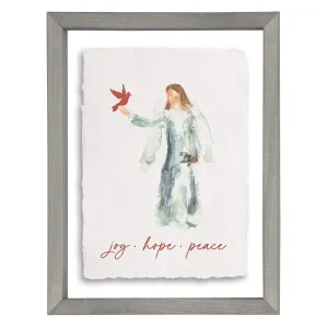 Joy, Hope, Peace Angel Decor