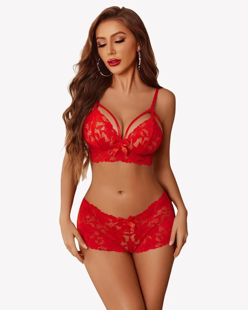 Lace Bra and Panty Set