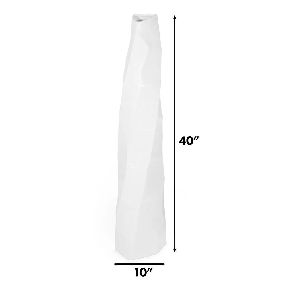 Large Tall Off White Ceramic Luxury Floor Vase