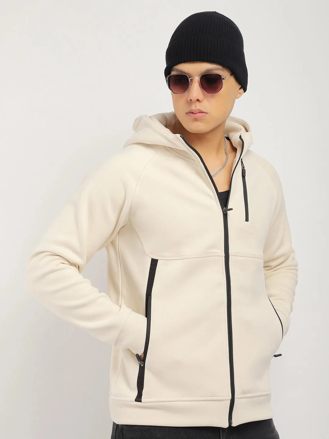 London Wayfarer Beige Hoodie