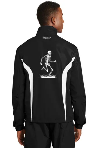 Men's Reflective Colorblock Windbreaker--Skeleton