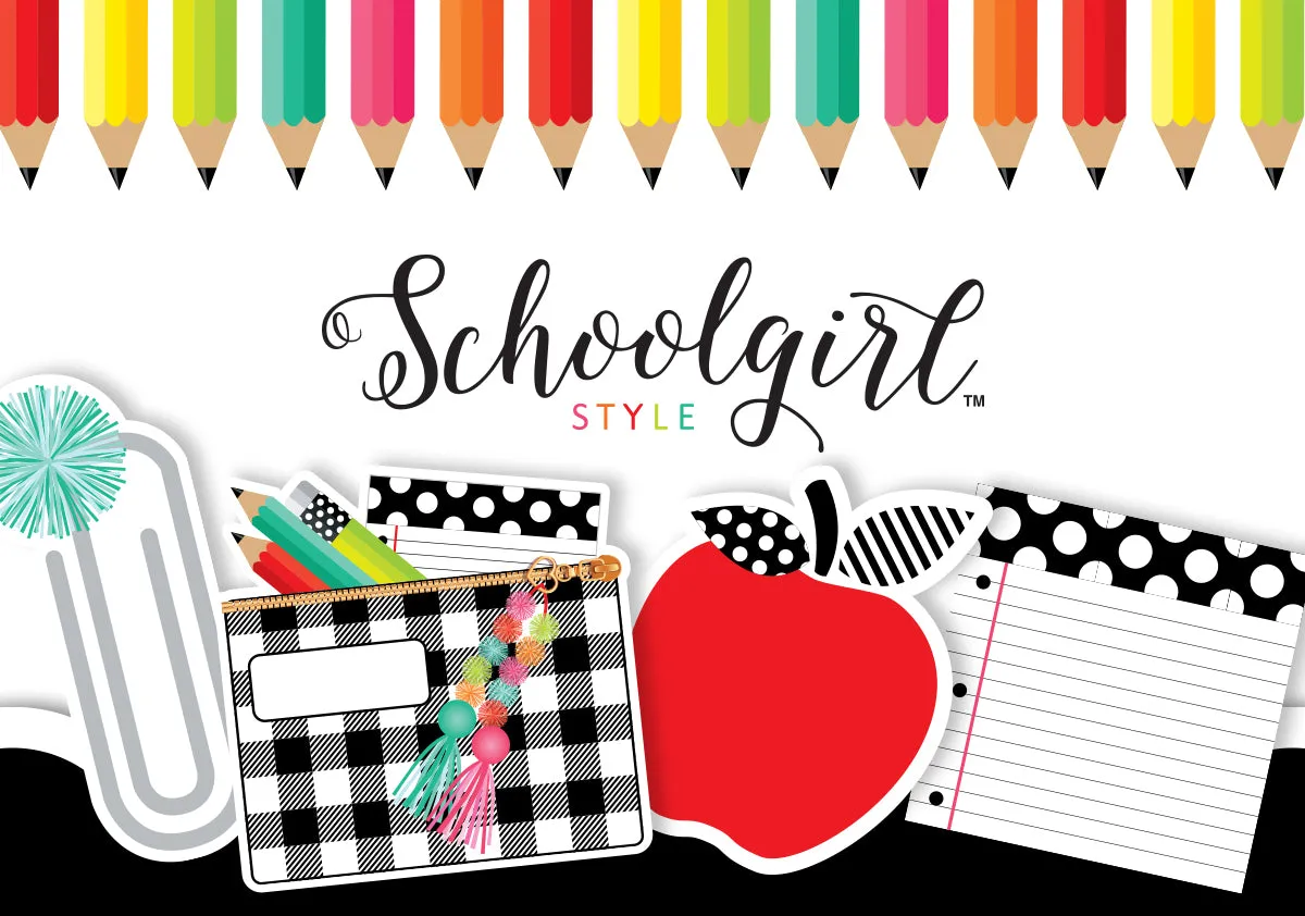 "Black, White & Stylish Brights" | Printable Classroom Decor Bundle | Printable Classroom Decor | Teacher Classroom Decor | Schoolgirl Style