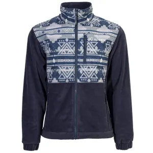 "Hooey Tech Fleece Jacket" Aztec Pattern w/ Navy Fleece