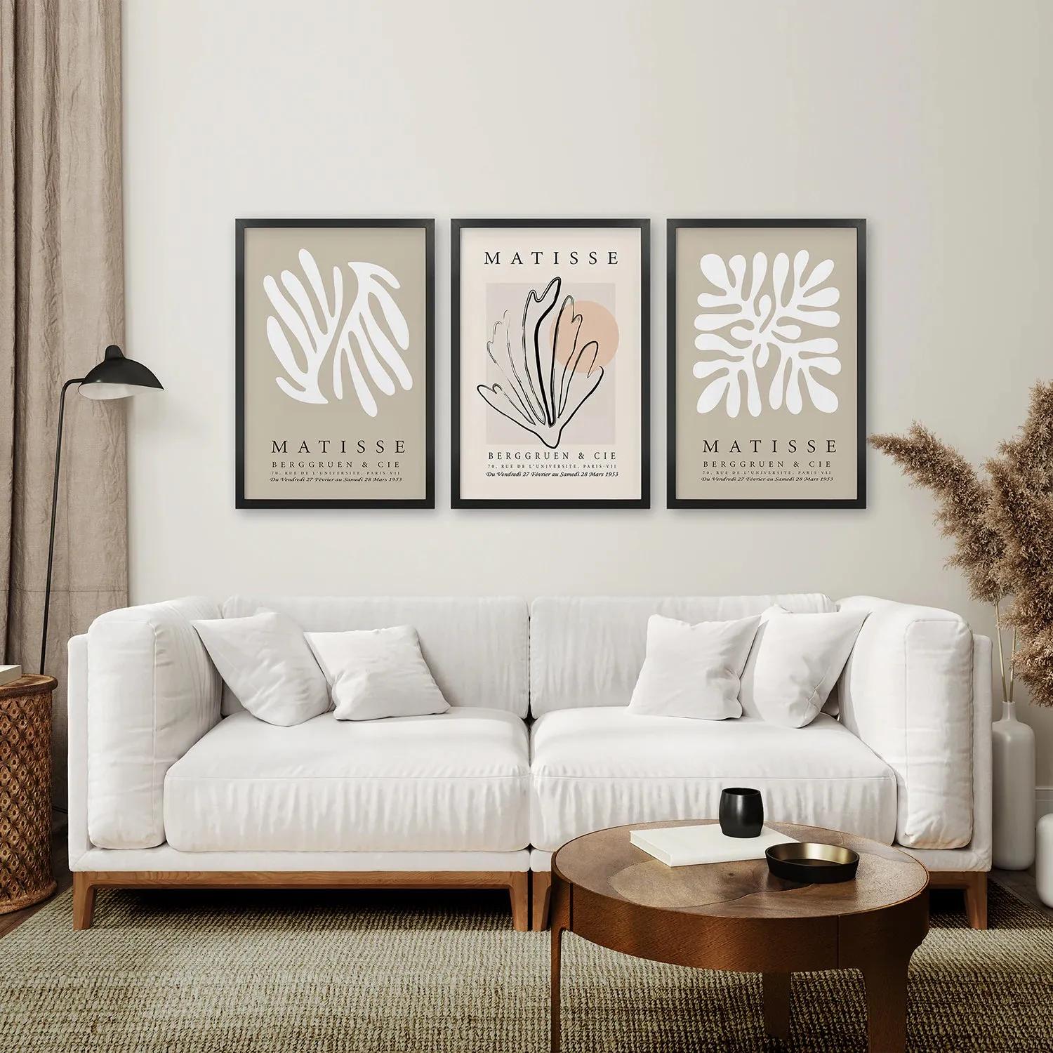 Set of 3 Henri Matisse Prints: Artistic Neutral Wall Art