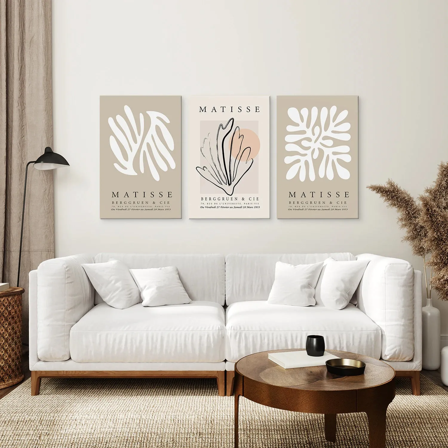 Set of 3 Henri Matisse Prints: Artistic Neutral Wall Art