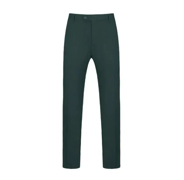 Skinny Fit Performance Stretch Three-Piece Suit - Hunter Green