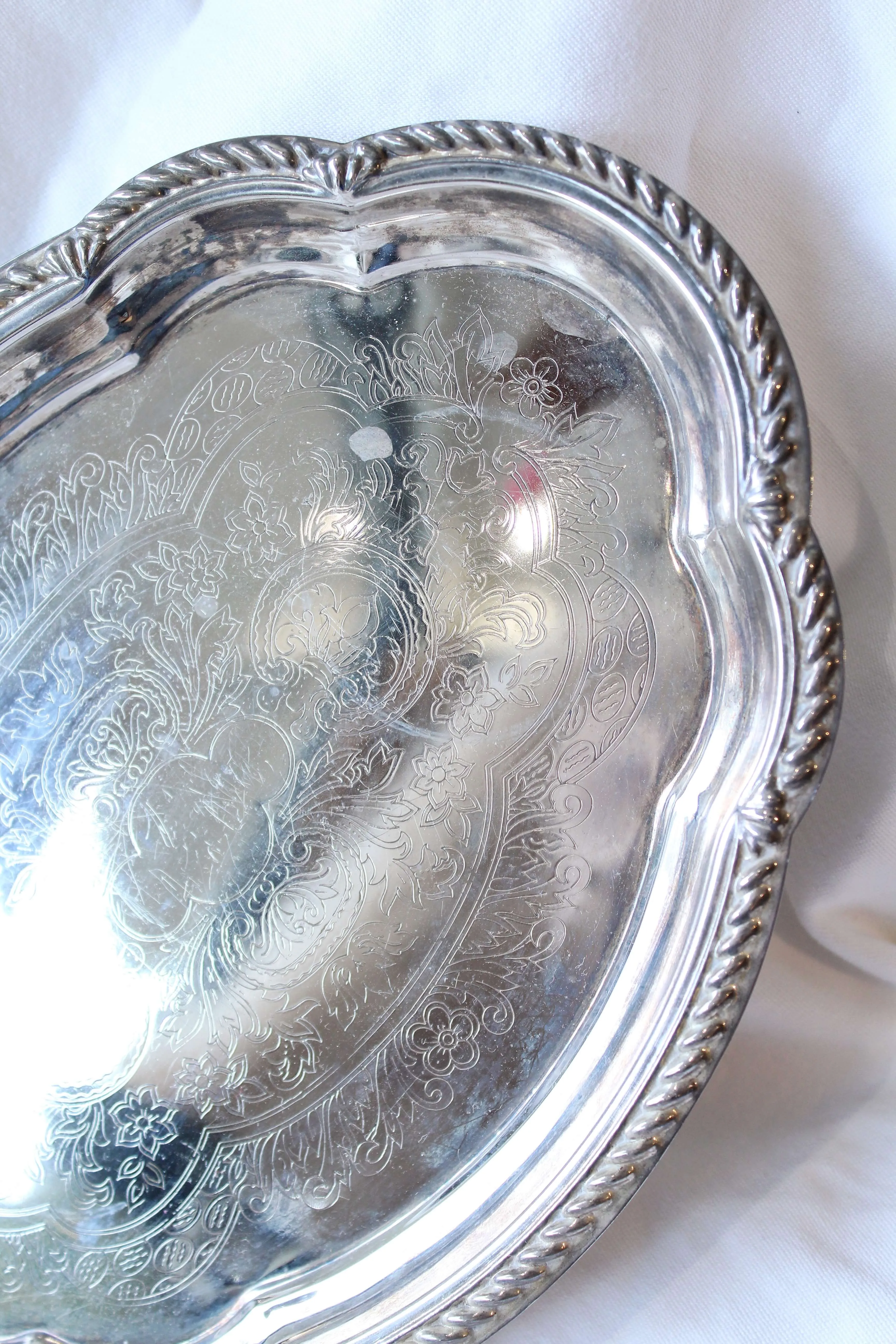 Small Oval Silver Tray