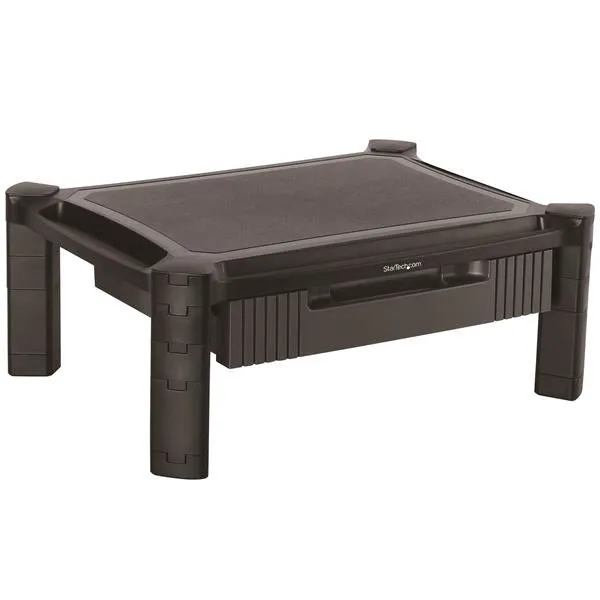 Startech.Com Adjustable Monitor Riser - Drawer - Monitors Up To 32"- Adjustable Height - Monitor Stand - Computer Monito