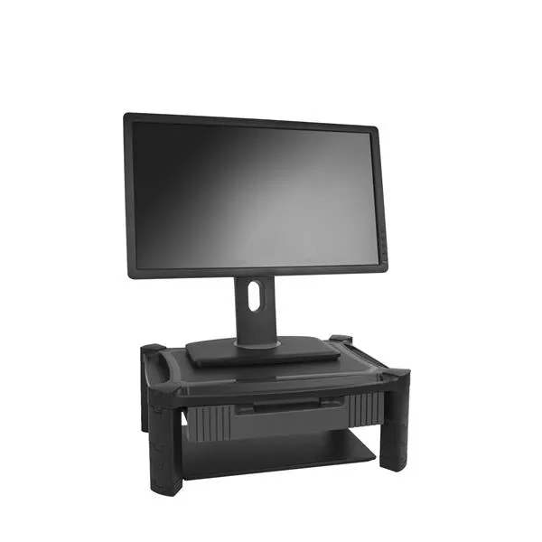 Startech.Com Adjustable Monitor Riser - Drawer - Monitors Up To 32"- Adjustable Height - Monitor Stand - Computer Monito