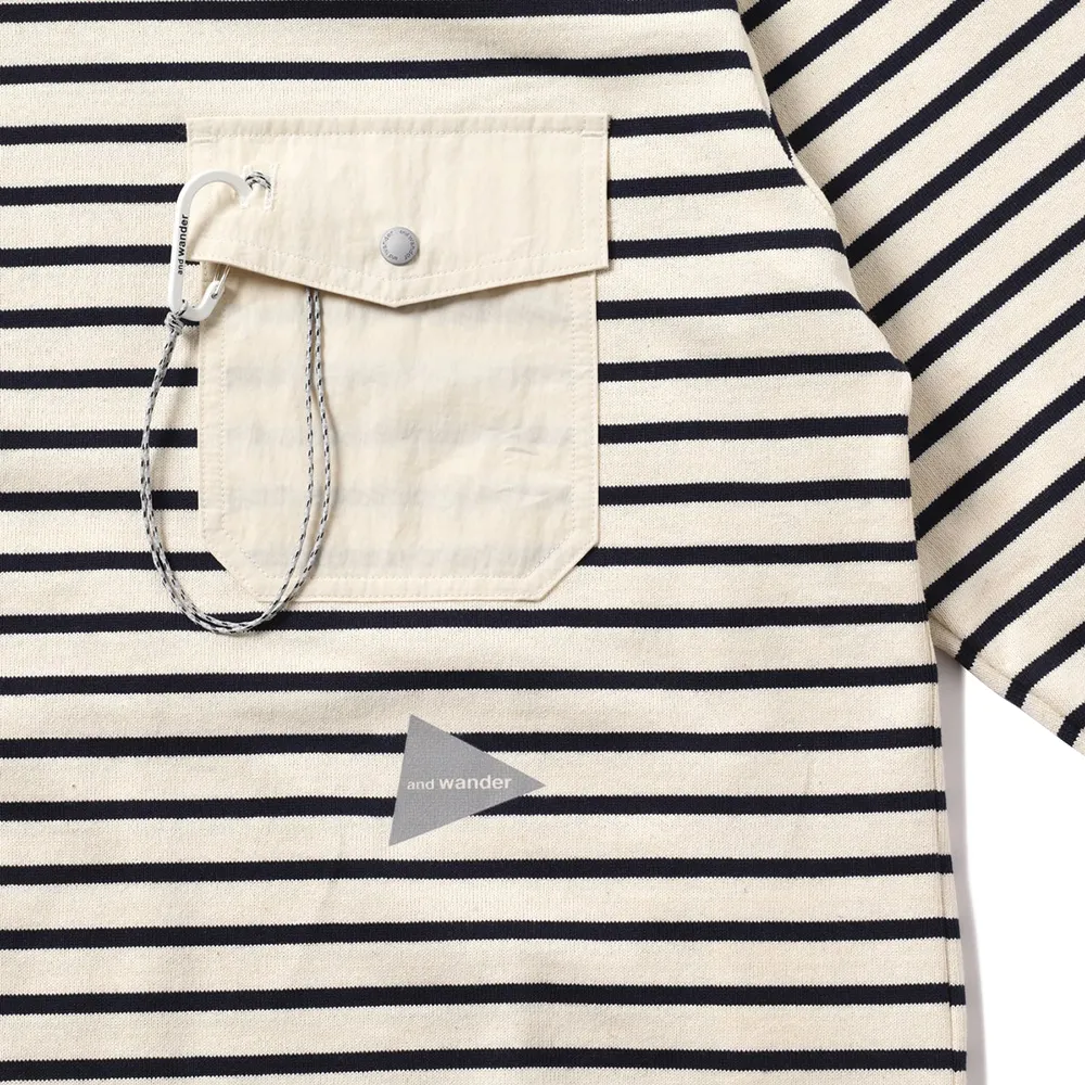 Stripe Pocket L/S T