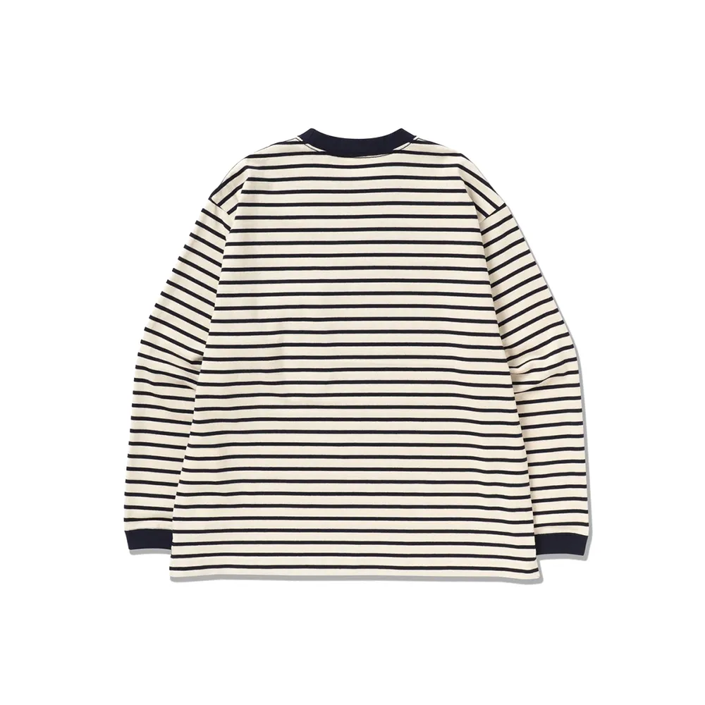 Stripe Pocket L/S T