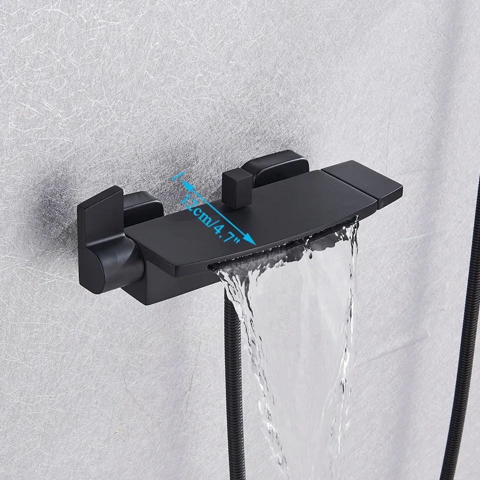 TEEK - Bathroom Tub Single Handle Waterfall Spout Faucet