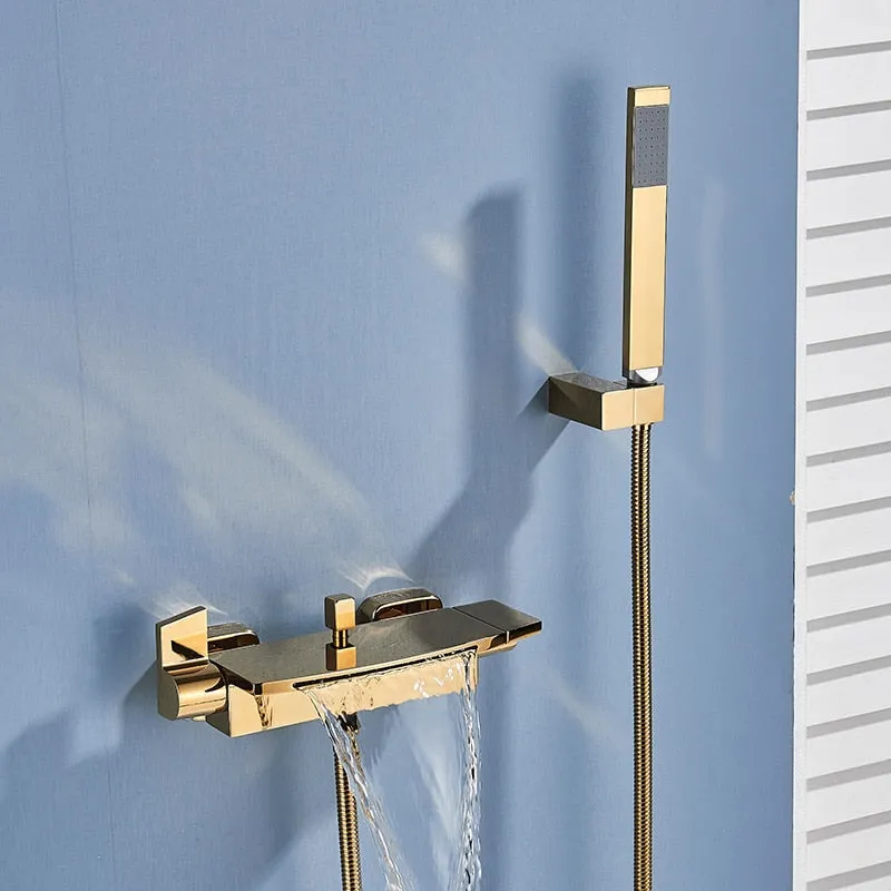 TEEK - Bathroom Tub Single Handle Waterfall Spout Faucet