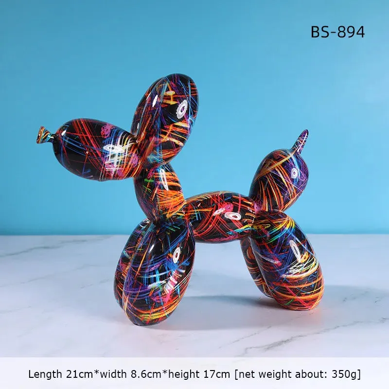 TEEK - Resin Graffiti Balloon Dog Statues