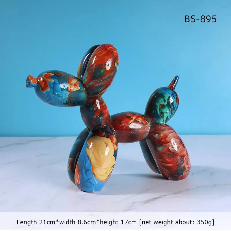 TEEK - Resin Graffiti Balloon Dog Statues