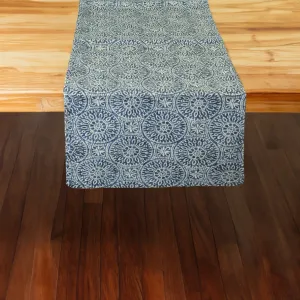 Tibet Blue 72" Table Runner - Rectangle - Hemmed