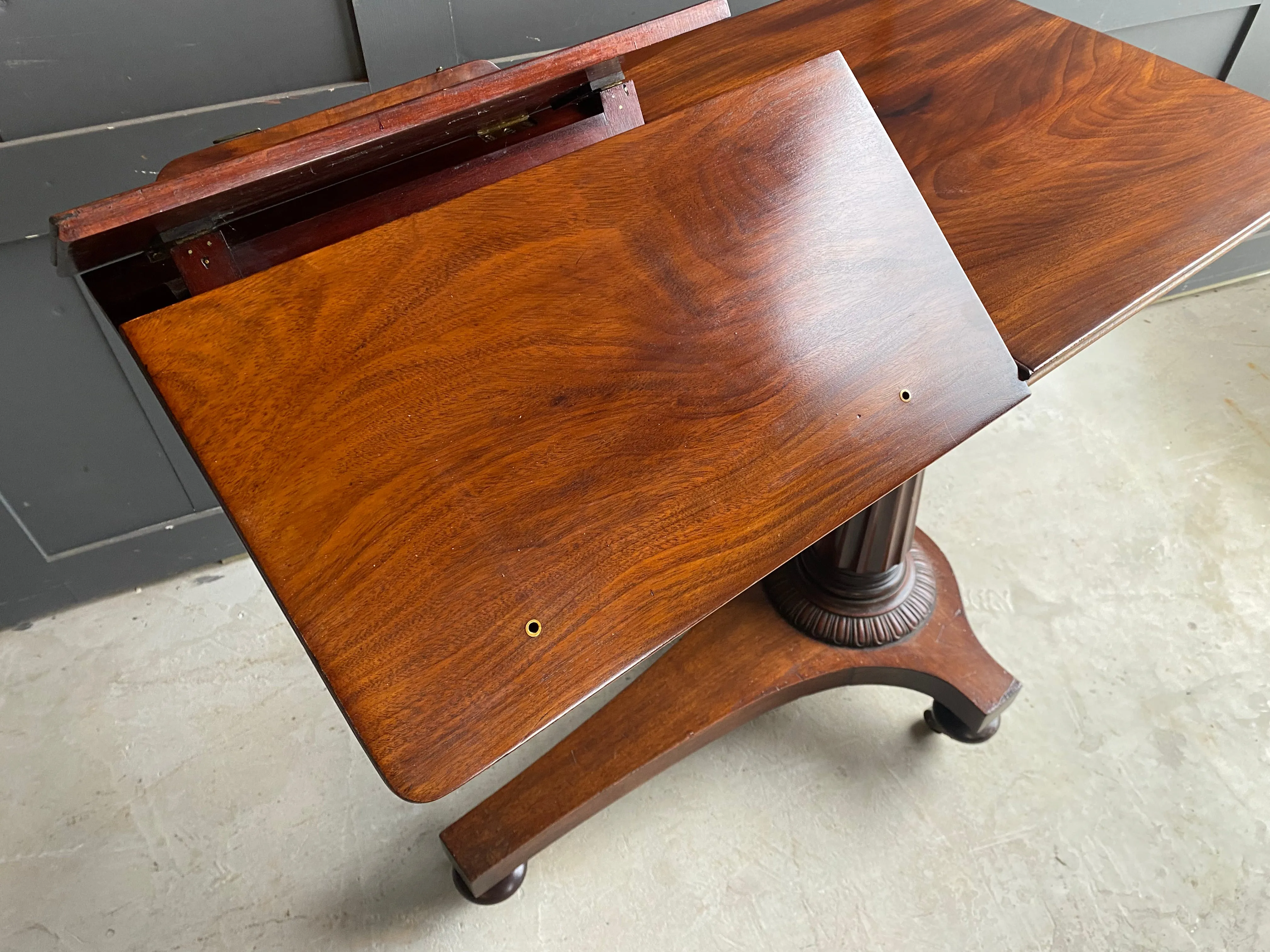 Victorian Mahogany adjustable reading table