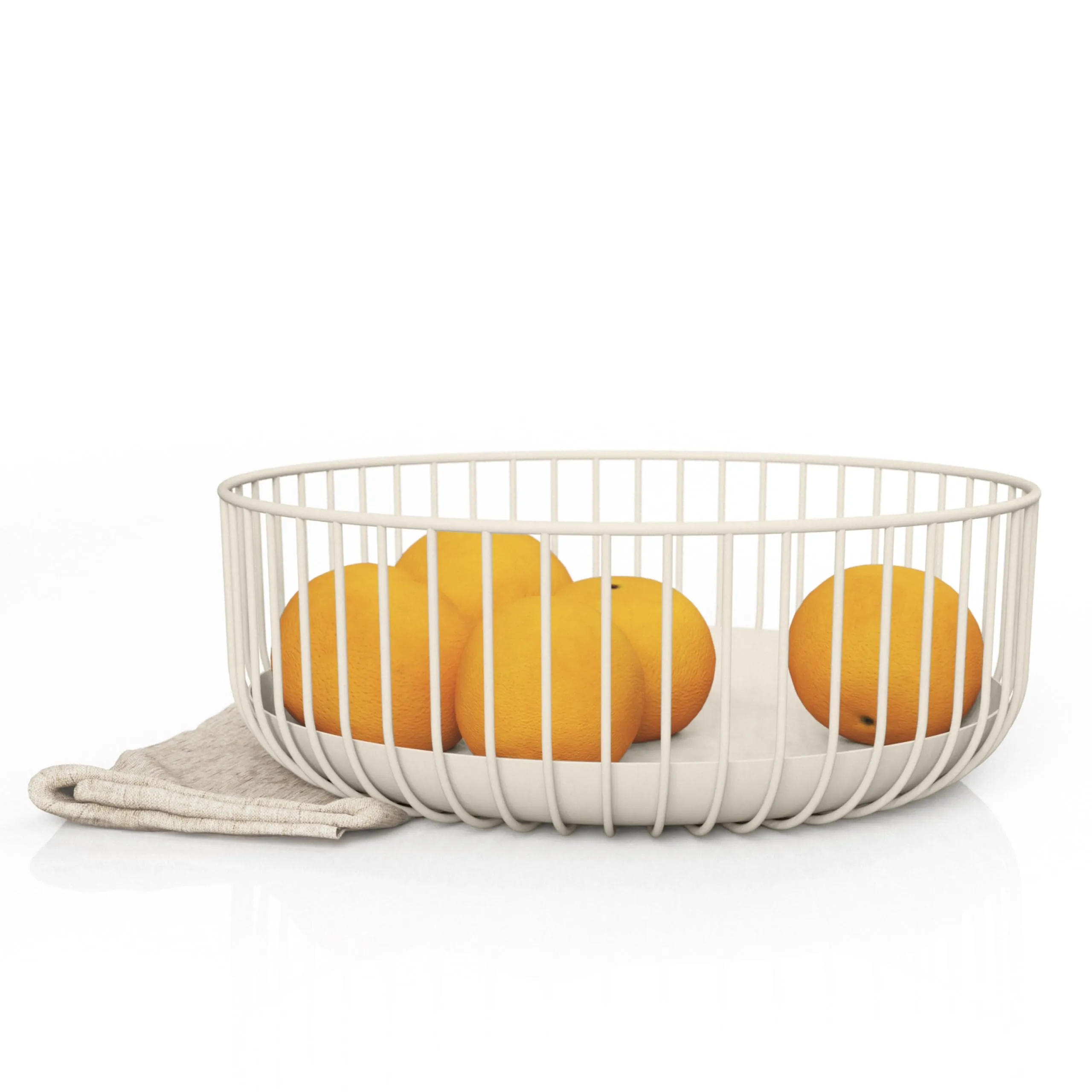 Wire Fruit Bowls - Stylish Metal Wire Fruit Basket For Kitchens - Decorative