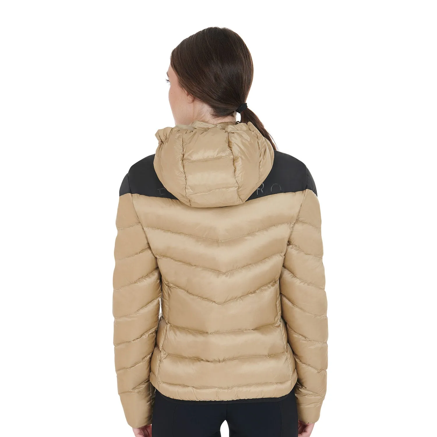 WOMEN'S SLIM FIT DOWN JACKET WITH REMOVABLE HOOD