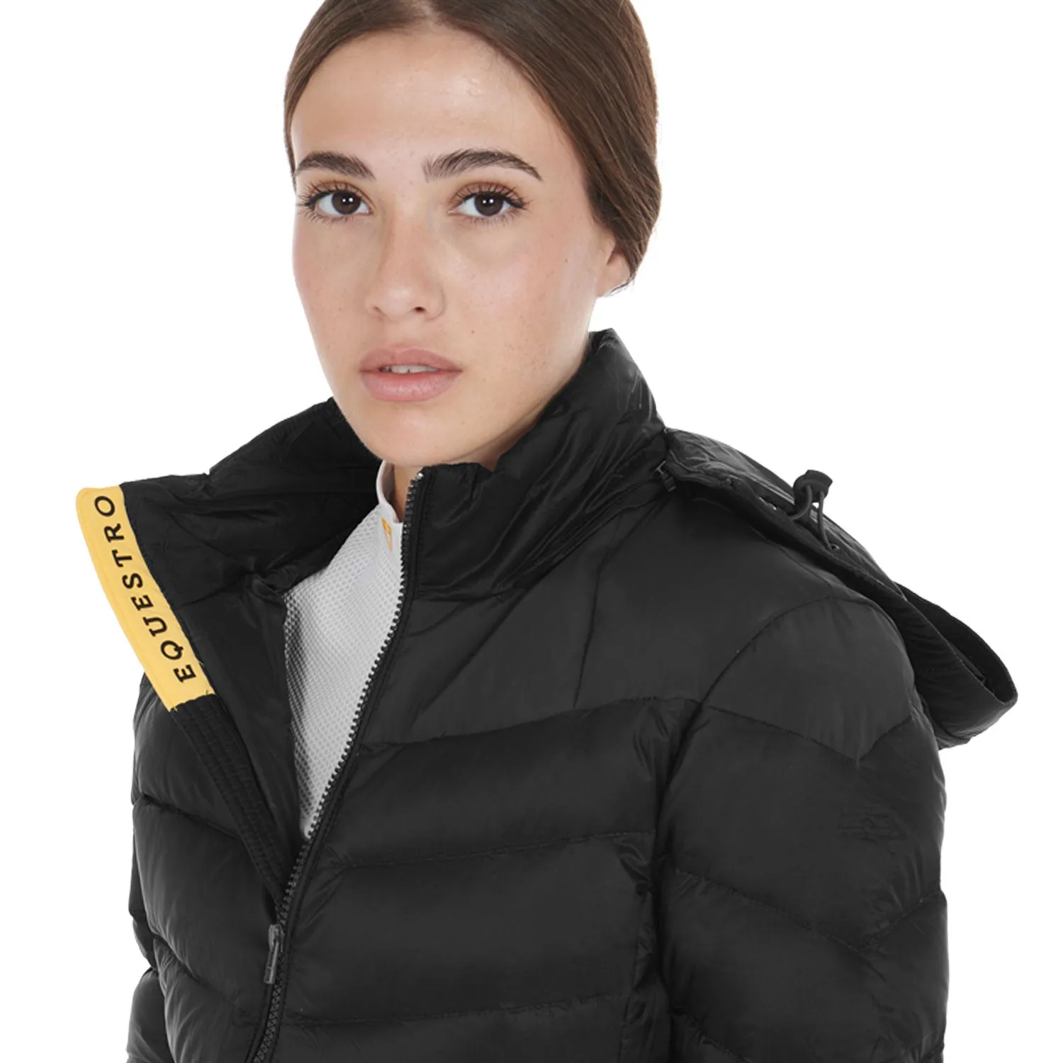 WOMEN'S SLIM FIT DOWN JACKET WITH REMOVABLE HOOD